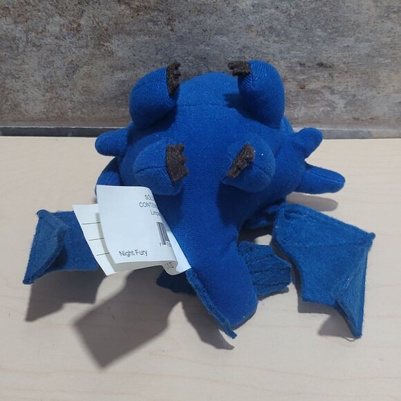 Toothless Night Fury Dragon Blue MIni Plush Toy 2010 - Picture 3 of 12